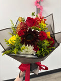 Crimson sunset bouquet
