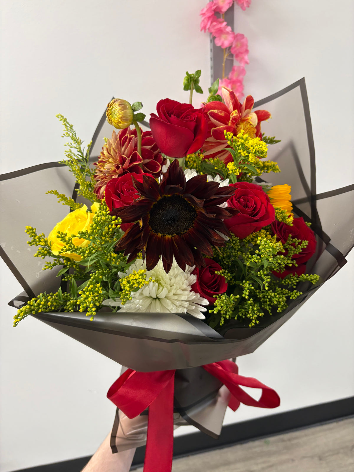 Crimson sunset bouquet