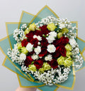 Ruby and lime Rose Bouquet.