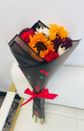 Sunset Sunflower &Rose Bouquet.