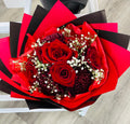 Mixed rose and chrysanthemum bouquet