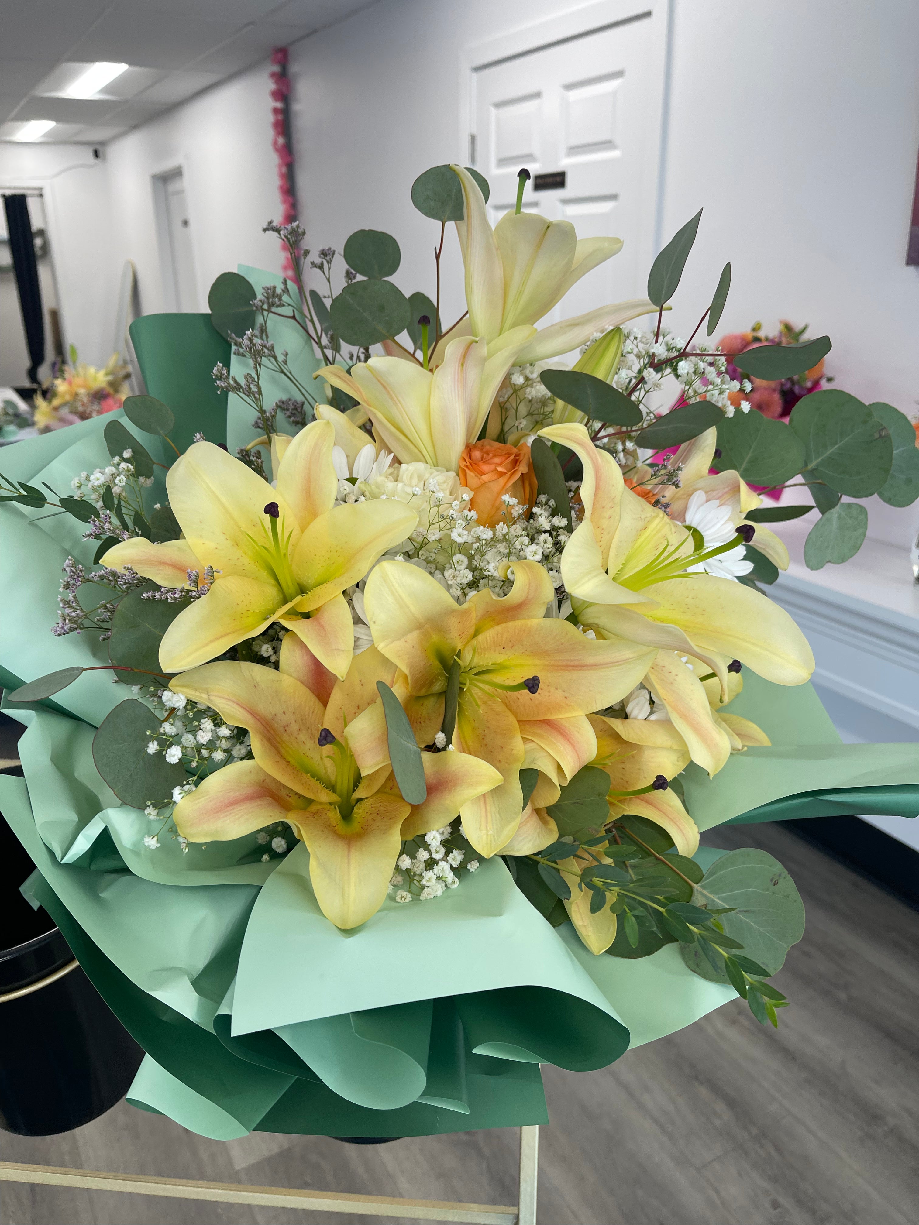 Golden Lily Garden Bouquet.